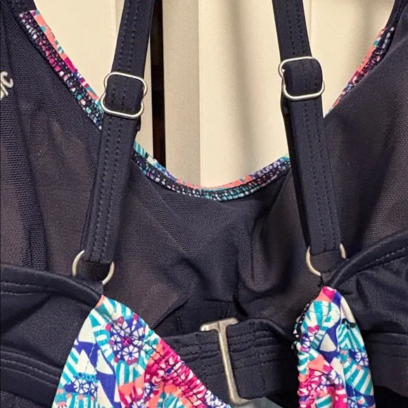 NEW [Athleta] Fiji Blousy UPF 50+ Tankini Swim Swimsuit Top Women’s 34B/C - Picture 9 of 11